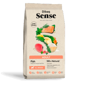 שק סנס מופחת דגנים דגים – מזון יבש היפואלרגני לכלבים בוגרים