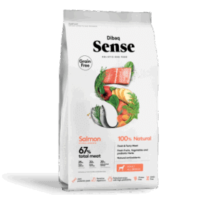 שק סנס נטול דגנים סלמון מזון יבש היפואלרגני לכלבים בוגרים