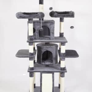 מתקן גירוד מפואר לחתולים – גובה 1.67 מטר עם עמודי סיסל