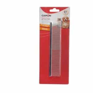 מסרק כרום לכלבים 18 ס"מ מעניק טיפוח יעיל, מסיר קשרים ולכלוך ושומר על פרווה בריאה ומבריקה בכל יום. הכלי המושלם לחוויית טיפוח נוחה.