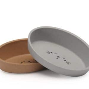 קערת אוכל ומים לחתול מעוצבת עם הטייה נוחה