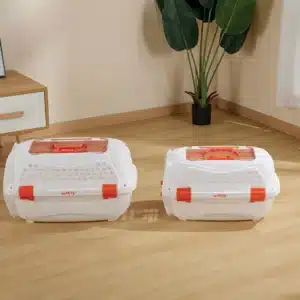 כלוב נשיאה לחתול אקו גירו לבן מבית אמפטס