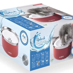 קערת מים נגד התזות לכלבים M-Pets Splash Control 3.7 ליטר נירוסטה